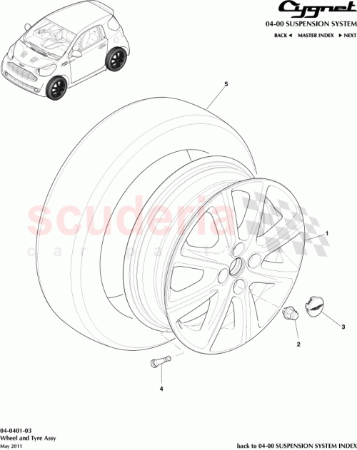 Part Diagram for Aston Martin AY2Y-M2C208-AA