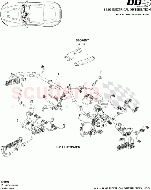 Part Diagram for Aston Martin CG43-14B079-BC