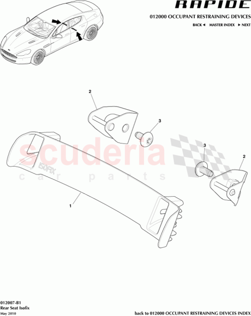 Part Diagram for Aston Martin AD43F601B86AA