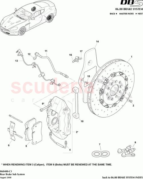 Part Diagram for Aston Martin ED23-28-10108