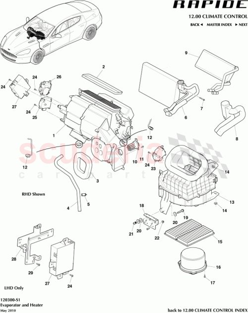 Part Diagram for Aston Martin 4G4318A271AA