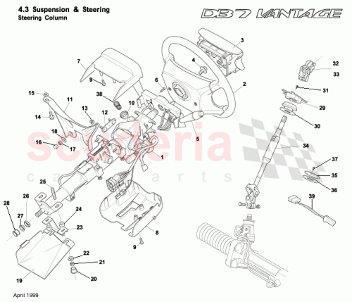 Part Diagram for Aston Martin 25-81007