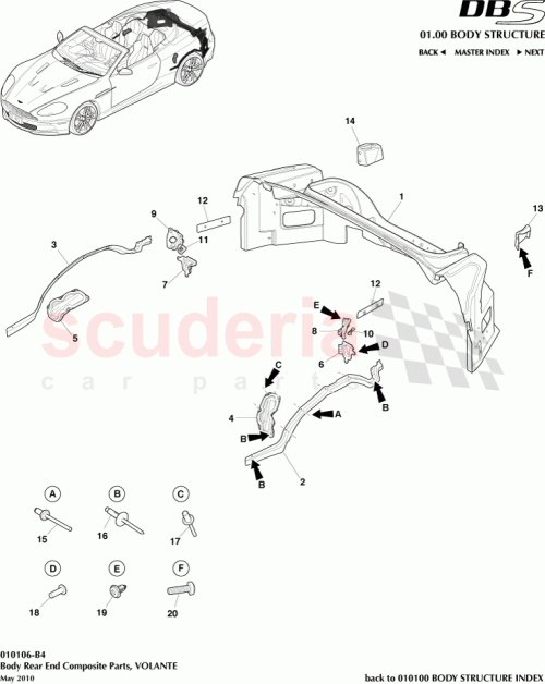 Part Diagram for Aston Martin 4G43-2K197-AB