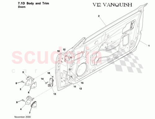Part Diagram for Aston Martin 1R12-651164-AJ