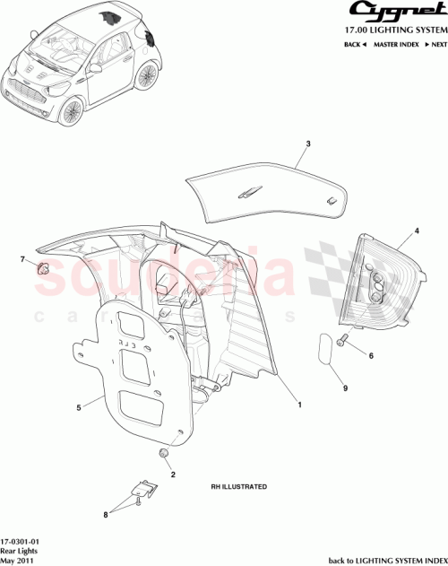Part Diagram for Aston Martin AY2Y-13A539-AA