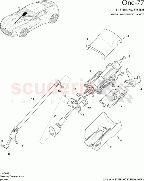 Part Diagram for Aston Martin 12023-14-6850-AA
