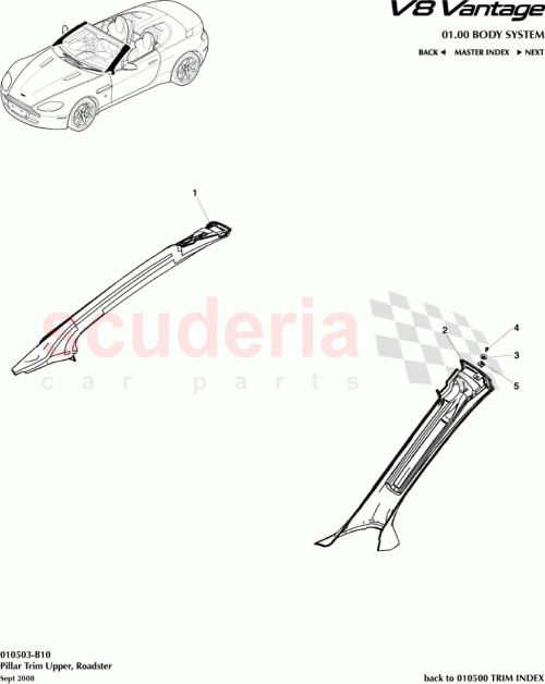 Part Diagram for Aston Martin 6G33L025B39ACW