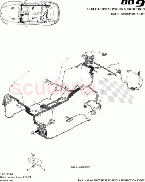Part Diagram for Aston Martin EG43-14A005-AA