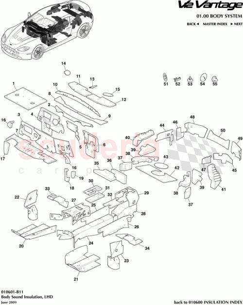 Part Diagram for Aston Martin 6G33-F46402-AB