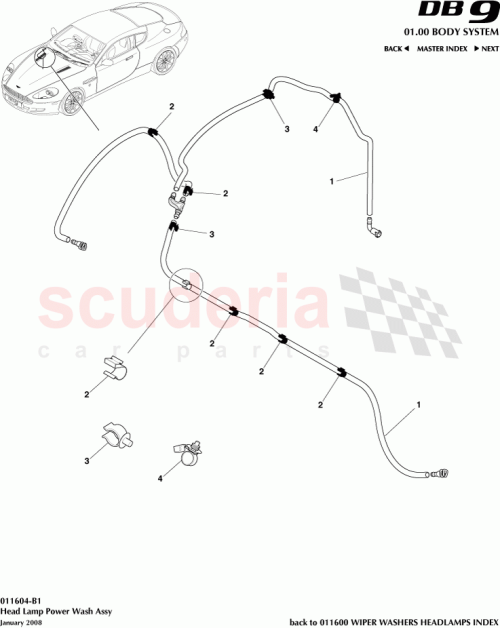 Part Diagram for Aston Martin 701572