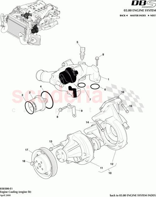 Part Diagram for Aston Martin 0585308