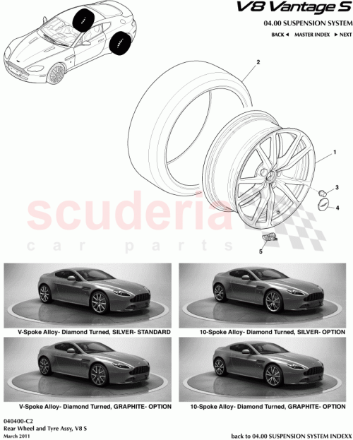 Part Diagram for Aston Martin BG33-1007-UA