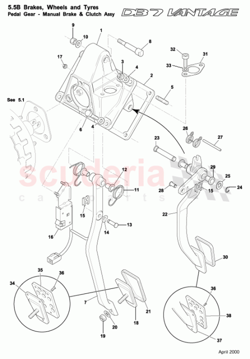 Part Diagram for Aston Martin 697131