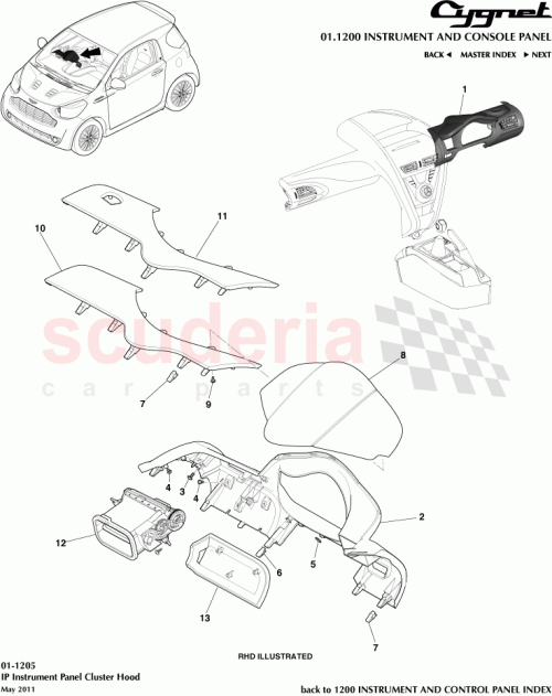 Part Diagram for Aston Martin AY2Y-C043C55-DAW
