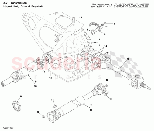 Part Diagram for Aston Martin 91501