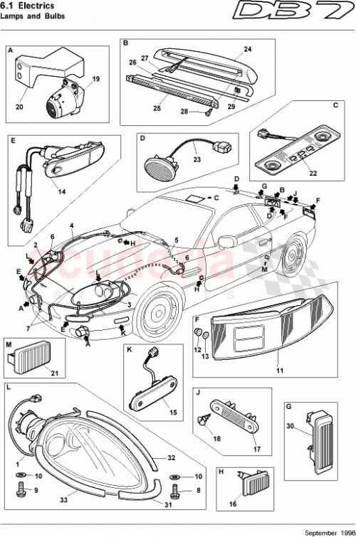 Part Diagram for Aston Martin 37-81231
