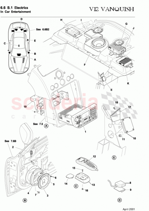 Part Diagram for Aston Martin 3R12-375516-AA