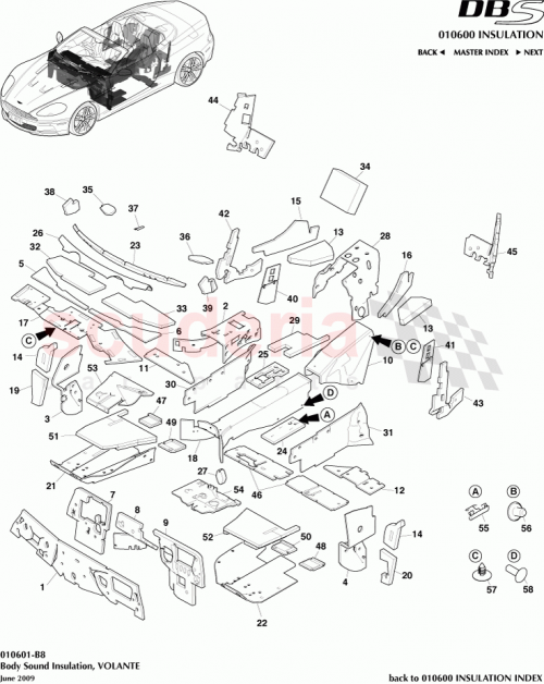 Part Diagram for Aston Martin AD33L31180AC