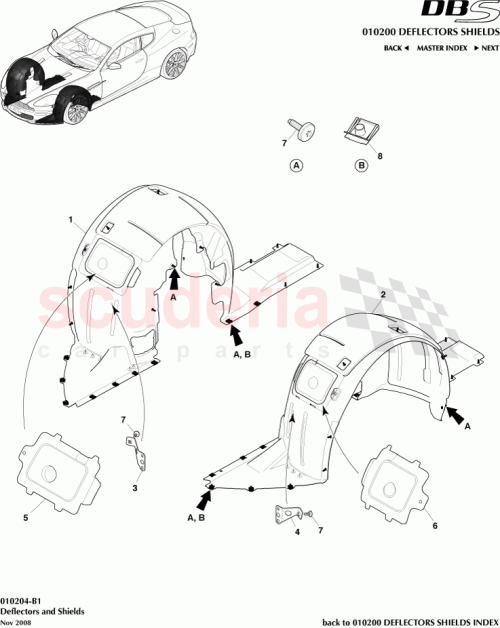 Part Diagram for Aston Martin AD33-166563-AF