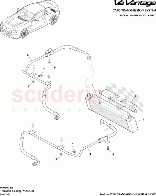 Part Diagram for Aston Martin AD23-7869-AB