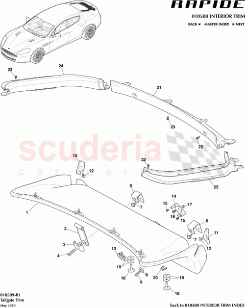 Part Diagram for Aston Martin AD43-FG0210-AA