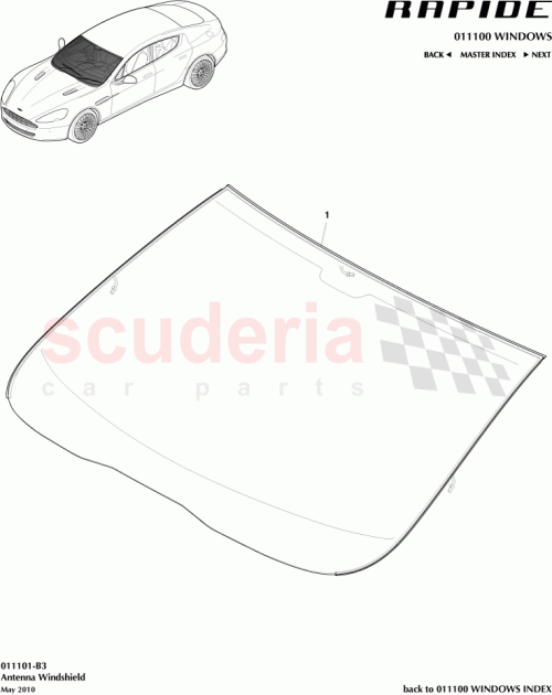 Part Diagram for Aston Martin AD43-F03102-CF