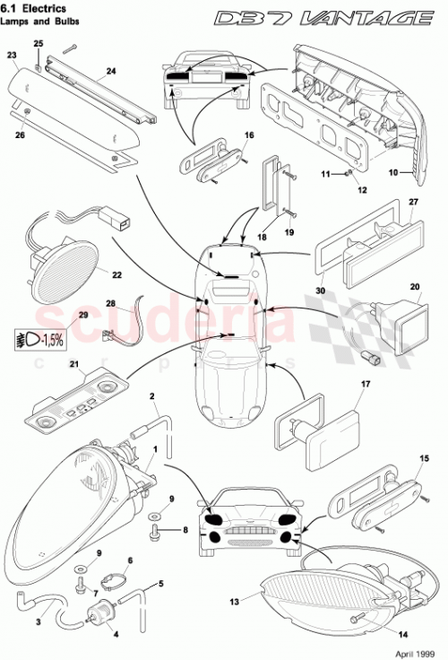 Part Diagram for Aston Martin 37-23426