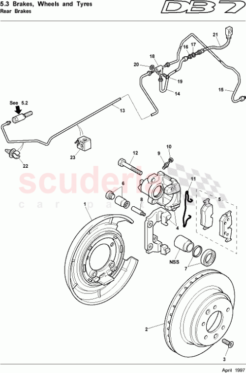 Part Diagram for Aston Martin 28-84740