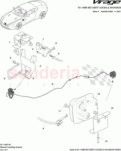 Part Diagram for Aston Martin 4G4316700AA