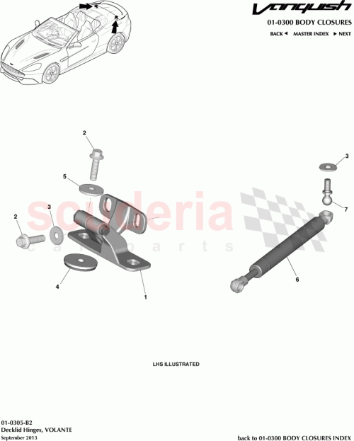 Part Diagram for Aston Martin ED33-42853-AA