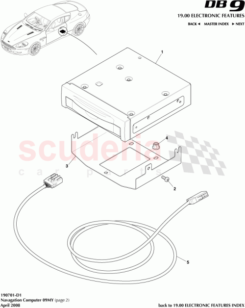 Part Diagram for Aston Martin 9G43-10E887-DF