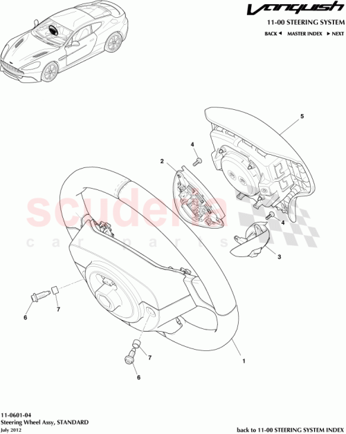 Part Diagram for Aston Martin CD33-3600-DB