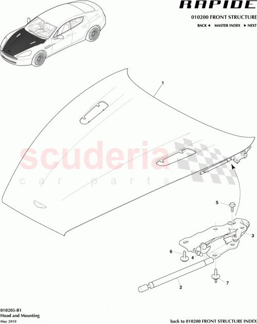 Part Diagram for Aston Martin AD43-F16612-AE