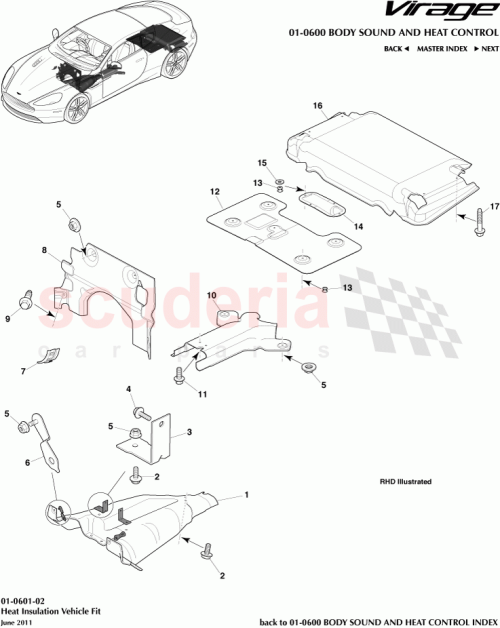 Part Diagram for Aston Martin 4G43106046AA