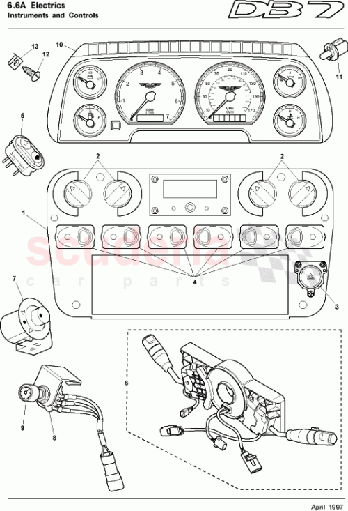 Part Diagram for Aston Martin 37-90075