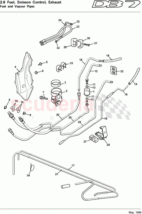 Part Diagram for Aston Martin 34-84251