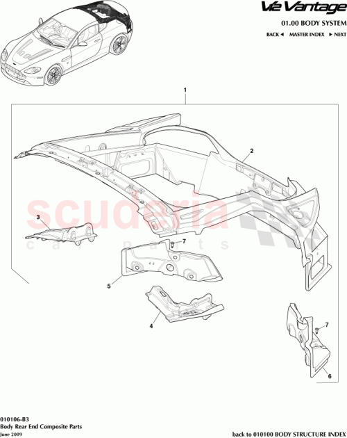 Part Diagram for Aston Martin 6G33-13B452-AF