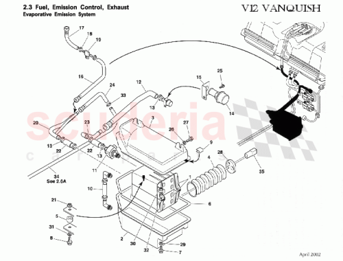 Part Diagram for Aston Martin 1R12343187AA