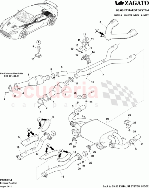 Part Diagram for Aston Martin AD23-5220-AB