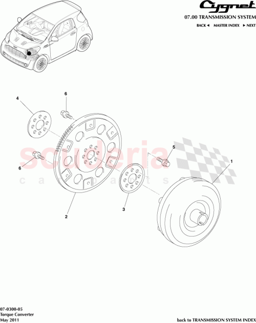 Part Diagram for Aston Martin 90119-08498