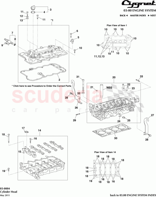 Part Diagram for Aston Martin 11101-49465