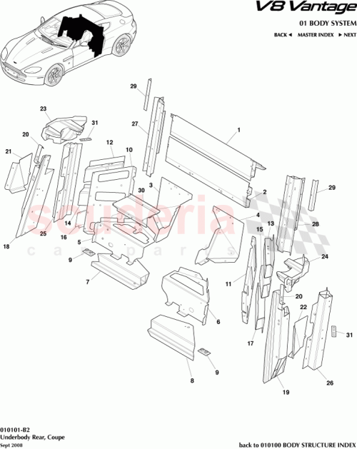 Part Diagram for Aston Martin 6G3310471AB