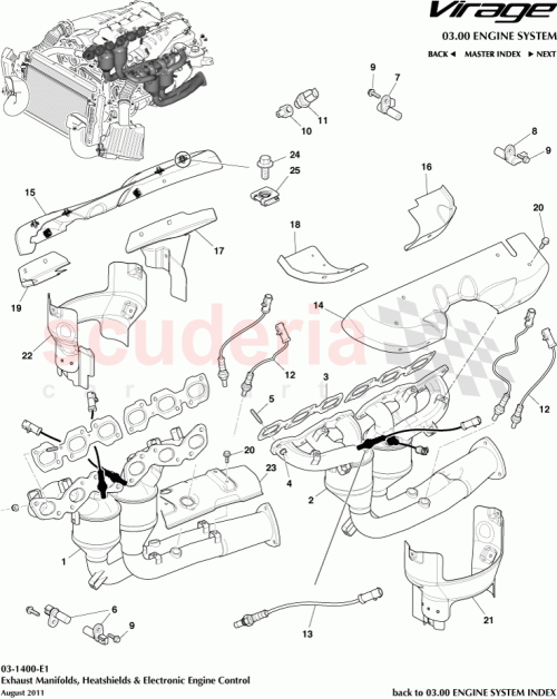 Part Diagram for Aston Martin BG439N454BA