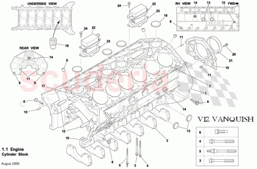 Part Diagram for Aston Martin 91958