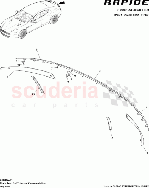 Part Diagram for Aston Martin AD43-13555-AC