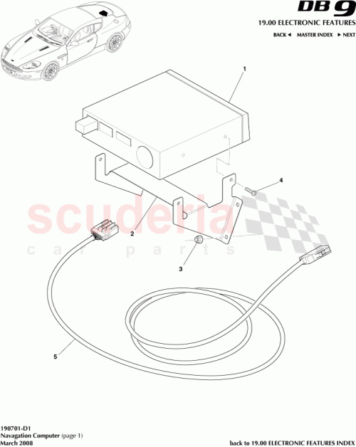 Part Diagram for Aston Martin 8G43-10E887-AA