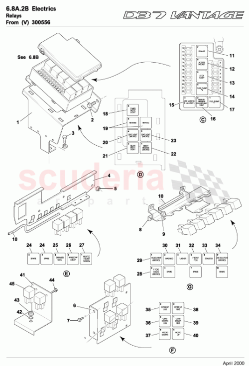 Part Diagram for Aston Martin 37-53574