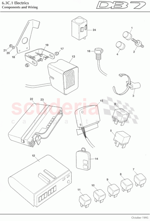 Part Diagram for Aston Martin 700100