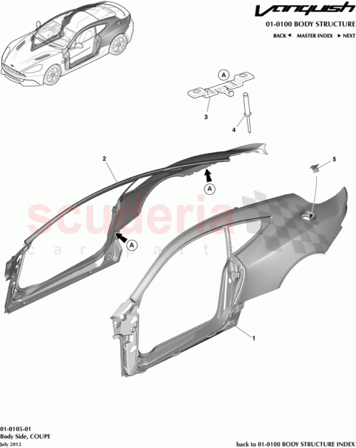 Part Diagram for Aston Martin GD33-C27846-AA