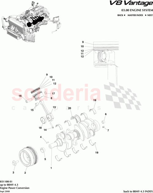 Part Diagram for Aston Martin 6G33-6K109-CAA